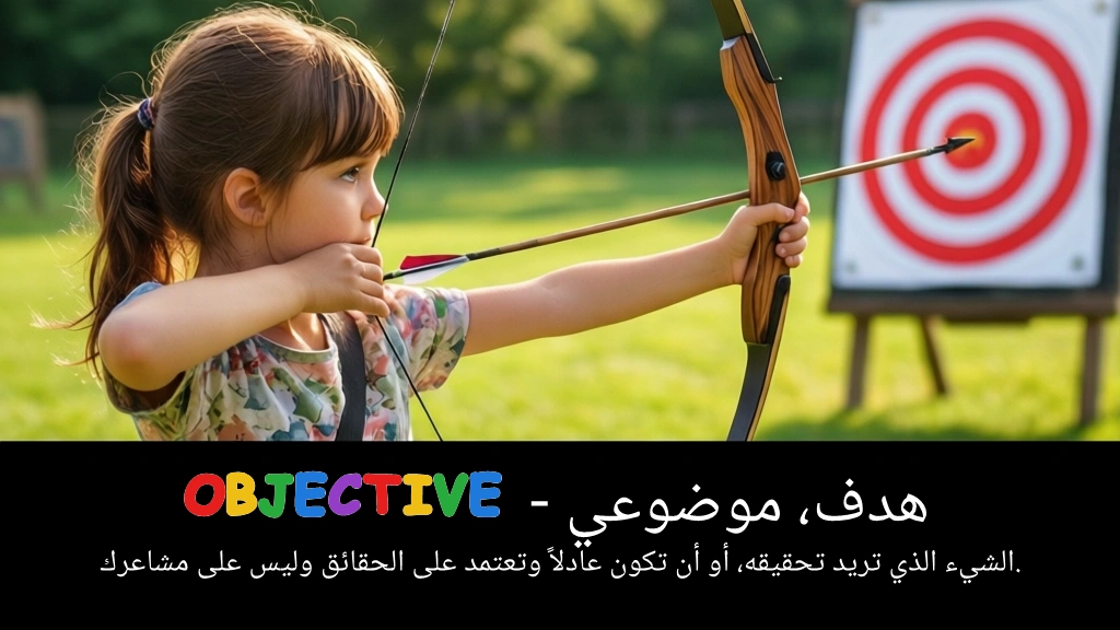 Arabic Illustration for objective